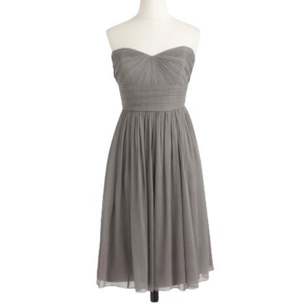 J. Crew silk bridesmaid dress